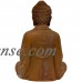 9" Japanese Sitting Zenjo-in Rust Patina Buddha Statue   554876323